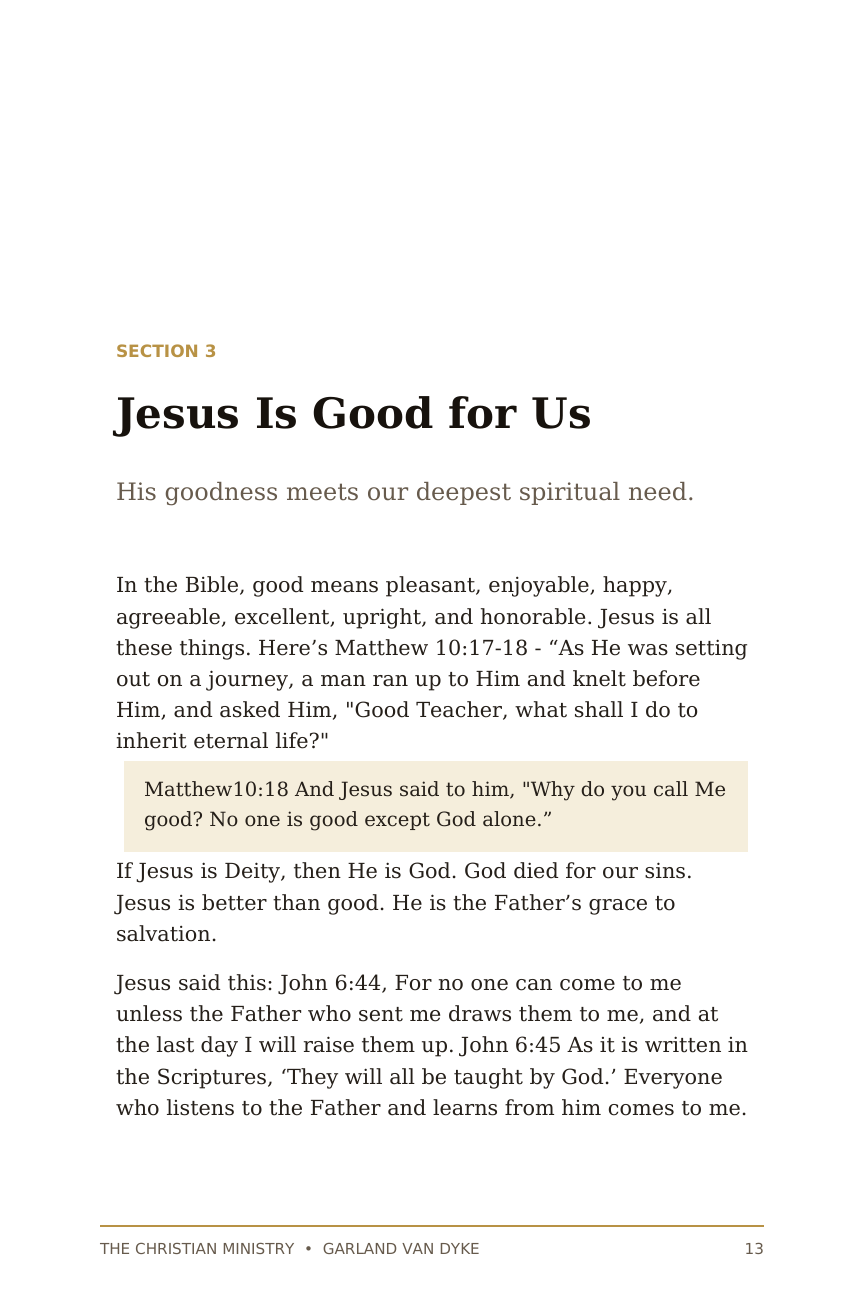 Jesus Is Good for You eBook page 14