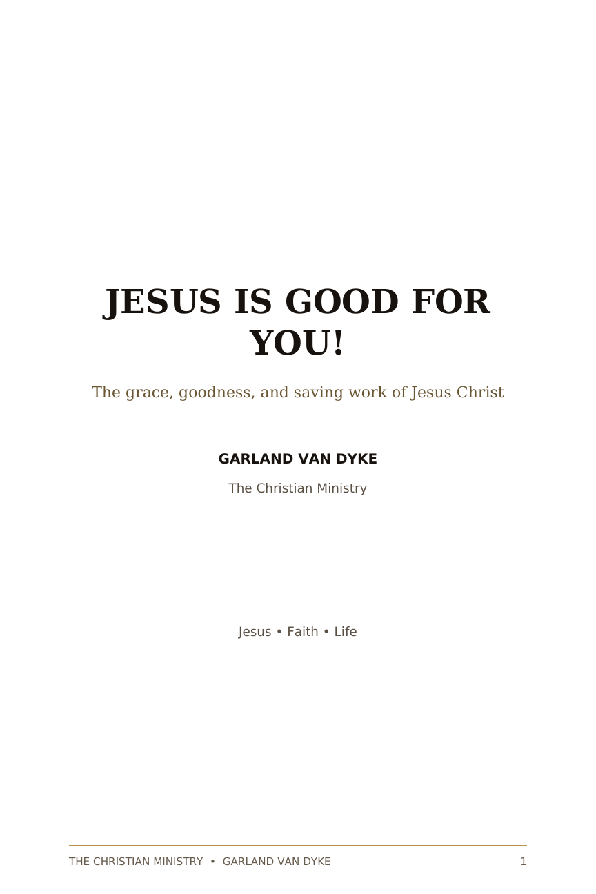 Jesus Is Good for You eBook page 2