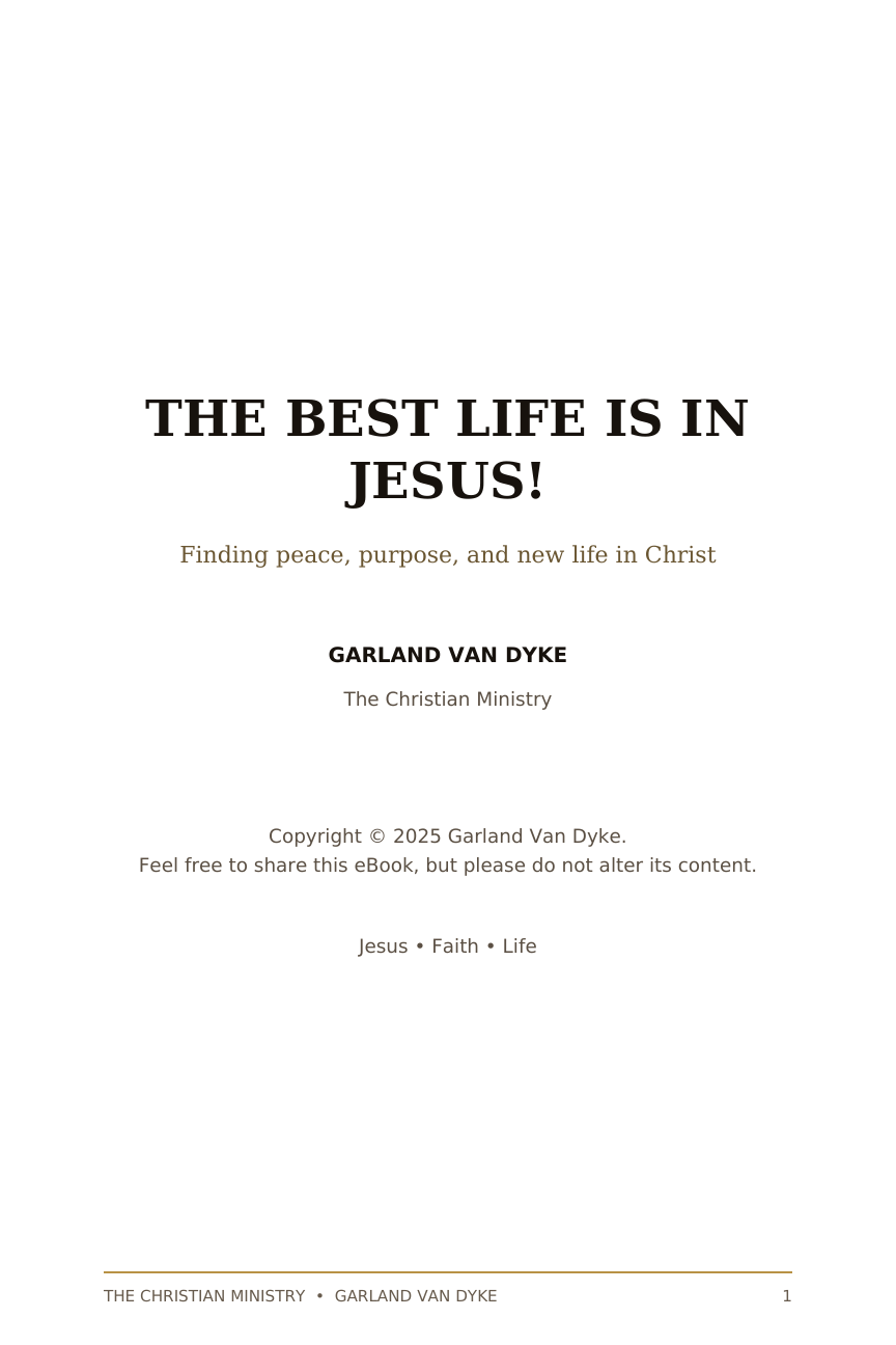 The Best Life Is in Jesus eBook page 2