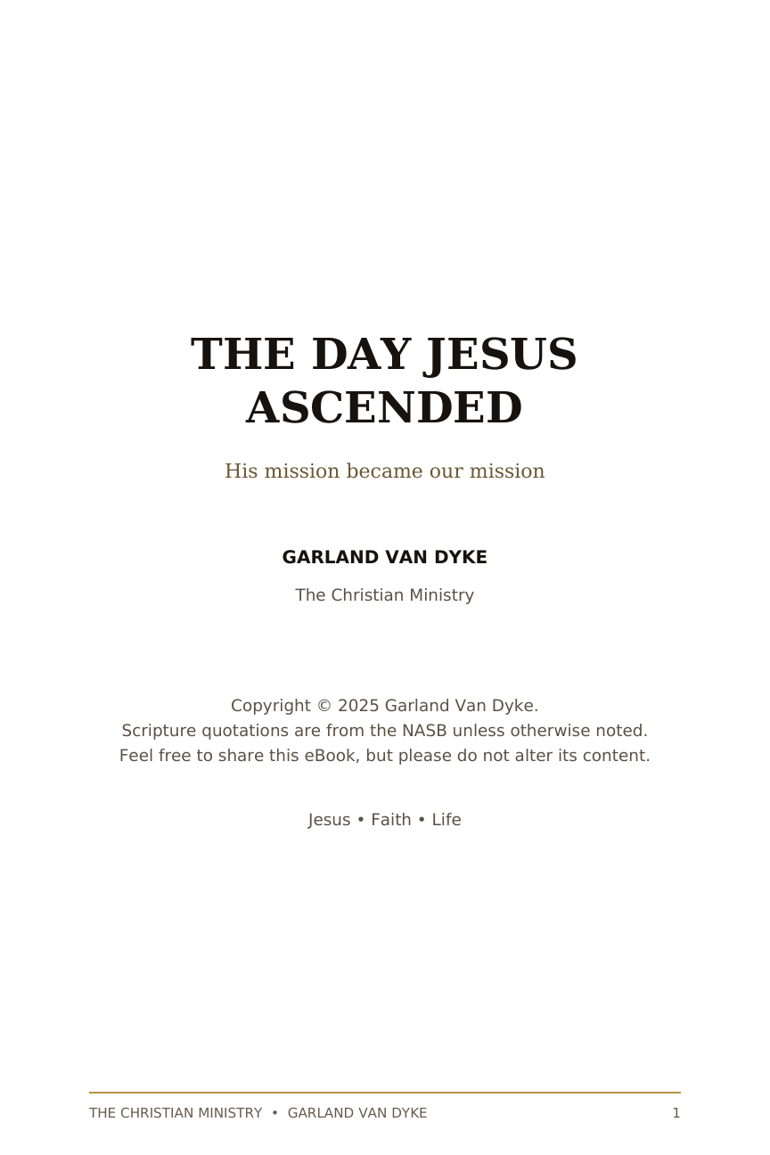 The Day Jesus Ascended eBook page 2