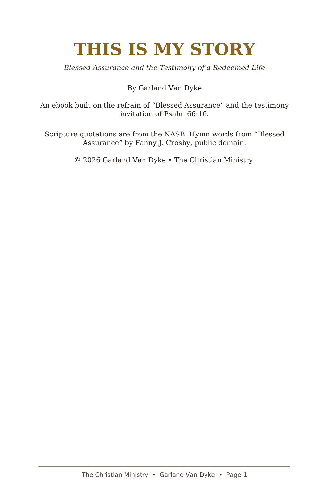 This Is My Story e-book page 2